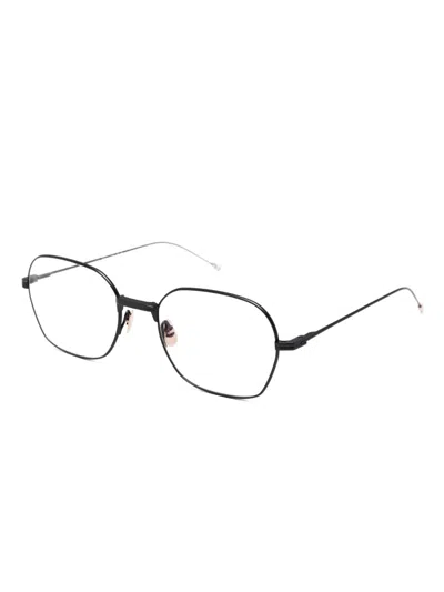 Thom Browne Geometric-frame Glasses In Metallic