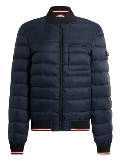 Bally Zip-fastening Puffer Jacket In Blue