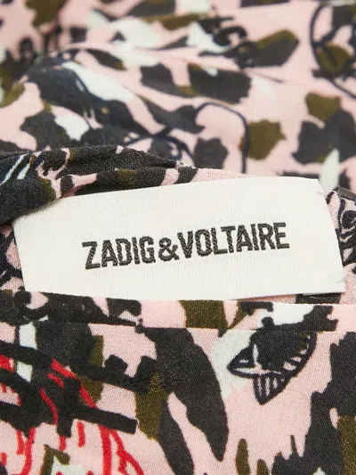 Pre-owned Zadig & Voltaire Reversible Printed Jacket In Pink