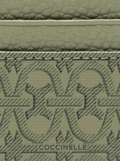 Coccinelle Loreen Monogram-pattern Card Holder In Brown