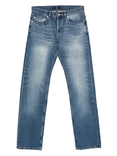 Apc Five-pocket Jeans In Blue
