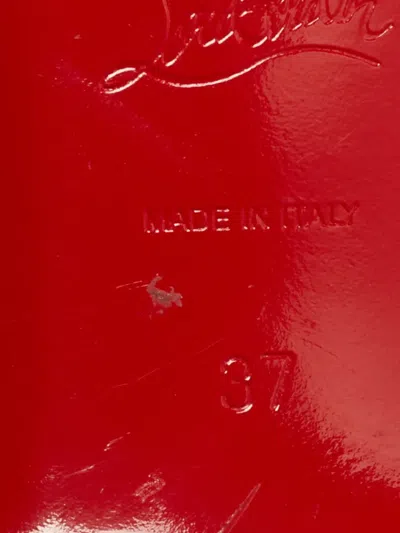 Pre-owned Christian Louboutin Degrassita Crystal-embellished Ballet Flats In White