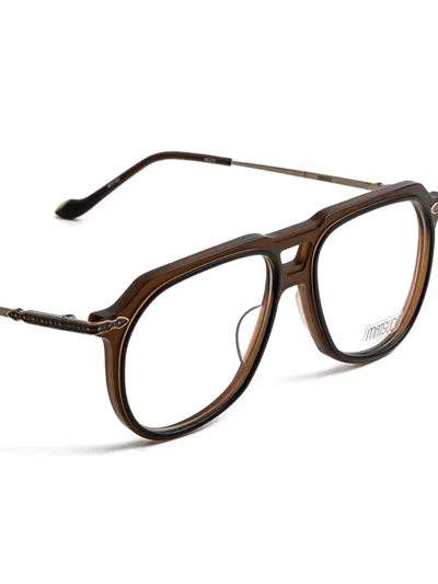 Matsuda Pilot-frame Glasses In Brown
