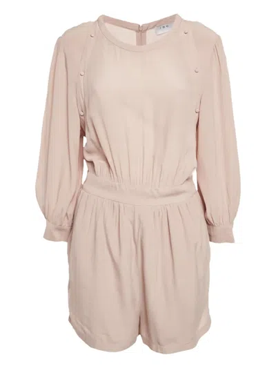 Pre-owned Iro Long-sleeve Playsuit In Neutral