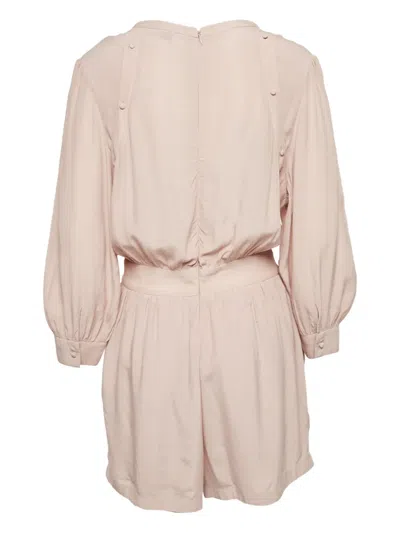 Pre-owned Iro Long-sleeve Playsuit In Neutral