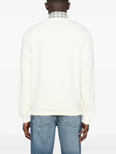 Apc Crew Neck Long-sleeved Sweatshirt In White