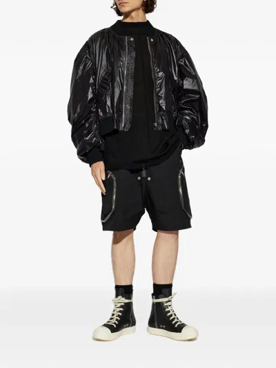 Rick Owens Mock-neck Sweater In Black