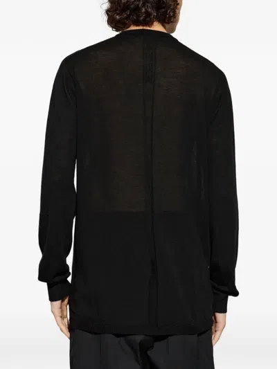 Rick Owens Mock-neck Sweater In Black