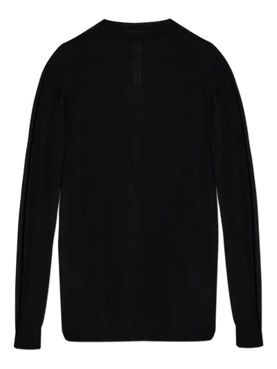 Rick Owens Mock-neck Sweater In Black