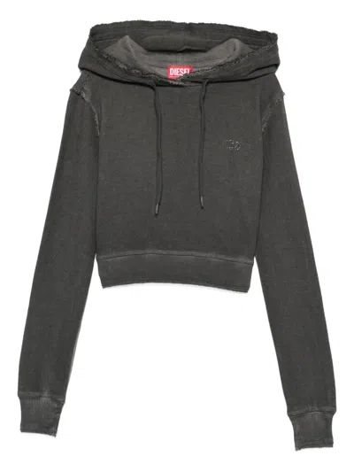 Diesel F-slimmy Hoodie In Gray