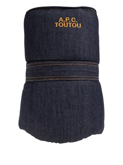 Apc Logo Strap Pet Bed In Blue