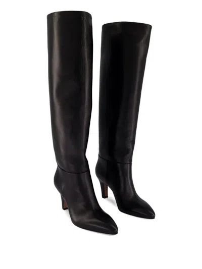 Paris Texas Elsa Leather Boots In Black