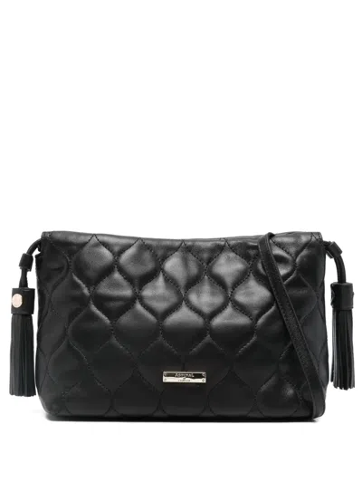 Aspinal Of London Amelia Quilted Cross Body Bag In Black