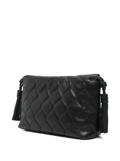 Aspinal Of London Amelia Quilted Cross Body Bag In Black