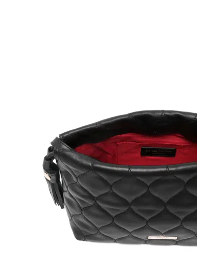 Aspinal Of London Amelia Quilted Cross Body Bag In Black