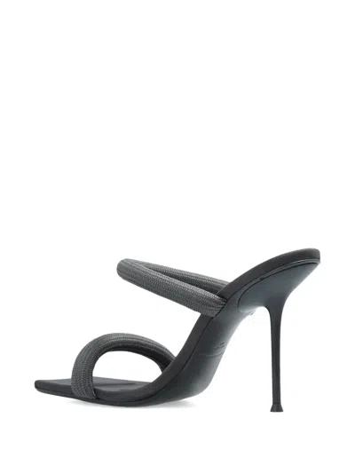 Alexander Wang Julie Square-toe Heeled Pumps In Gray