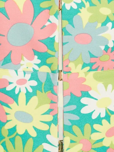 Pre-owned Marni Floral-print Fitted Jacket In Green