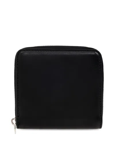Rick Owens Zip Wallet In Black