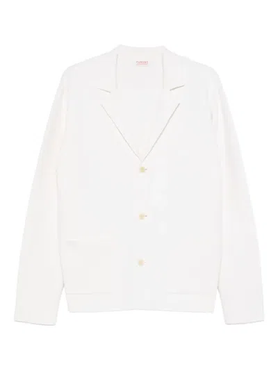 Fursac V-neck Button-front Cardigan In White