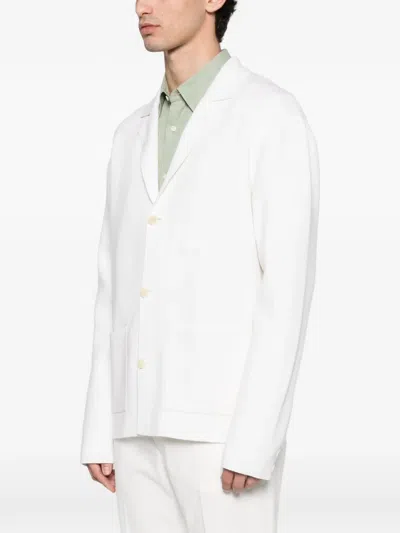 Fursac V-neck Button-front Cardigan In White