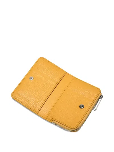 Coccinelle Monogram-pattern Wallet In Yellow