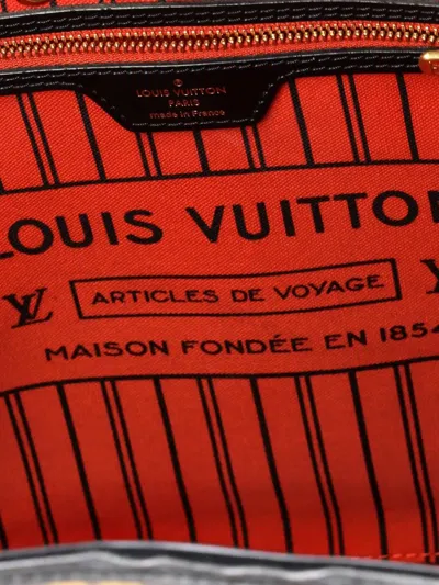 Pre-owned Louis Vuitton Neverfull Nm My World Tour Monogram Canvas Mm Tote Bag In Brown