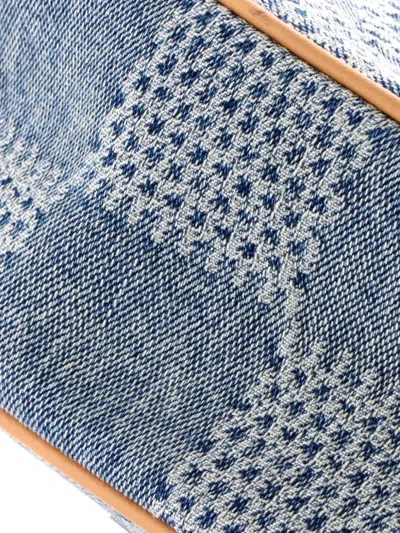 Pre-owned Louis Vuitton Chess Messenger Bag Damier 3d Denim Crossbody Bag In Blue