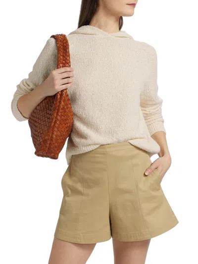 Theory Women's Terry Bouclé Hoodie In Neutral