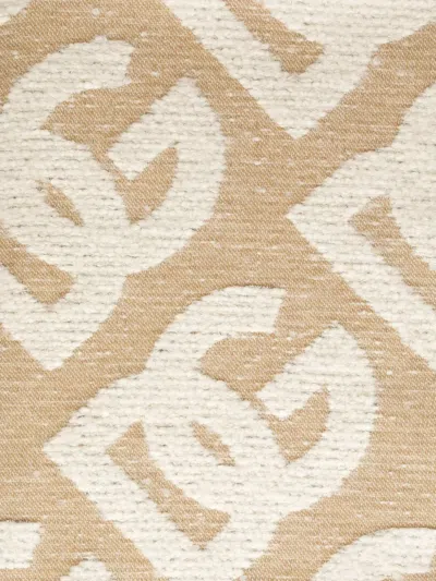 Dolce & Gabbana Patterned Blanket In Brown