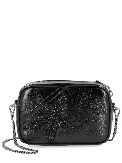 Golden Goose Deluxe Brand Mini Star Embellished Shoulder Bag In Black