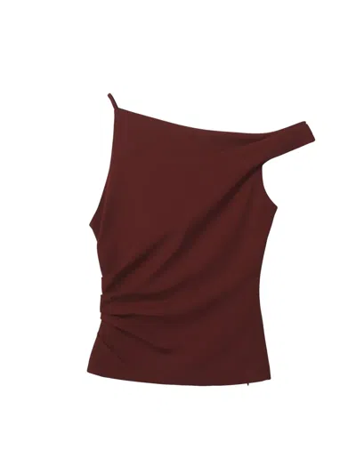 A.l.c Leia Asymmetric Top In Red