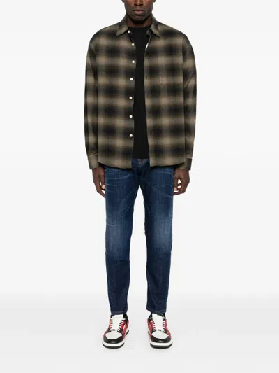 Dsquared2 Logo-patch Jeans In Blue