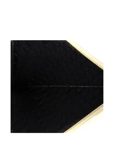 Pre-owned Chanel Bicolor Boy O Case Metallic Goatskin And Calfskin Large Clutch Bag In Black