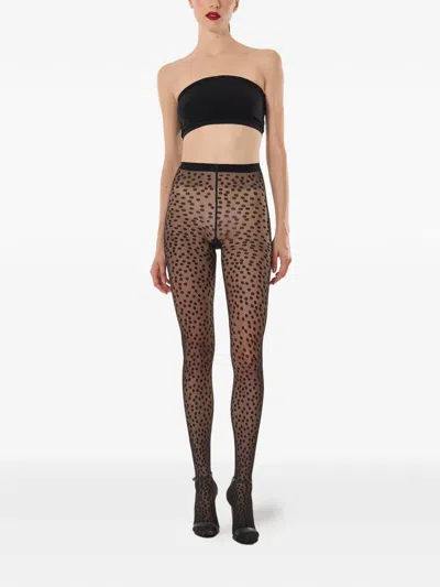 Wolford Sweet Dots Tights In Black