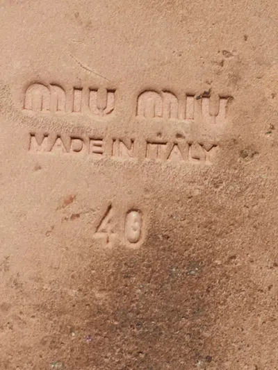 Pre-owned Miu Miu Pearl-embellished Velvet Sandals In Black