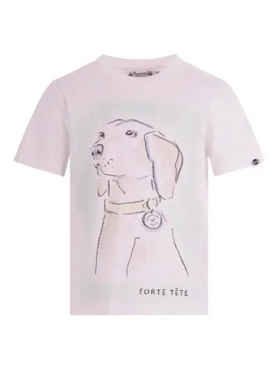 Bonpoint Dog-print T-shirt In Pink