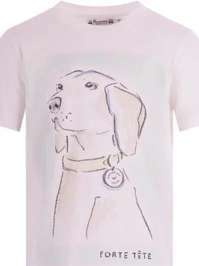 Bonpoint Dog-print T-shirt In Pink
