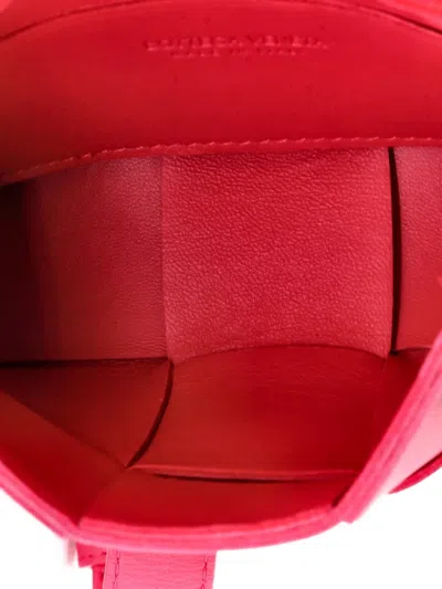 Pre-owned Bottega Veneta Cassette Maxi Intrecciato Leather Candy Crossbody Bag In Pink