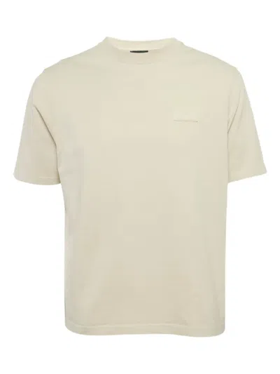 Pre-owned Emporio Armani Logo-patch T-shirt In Neutral