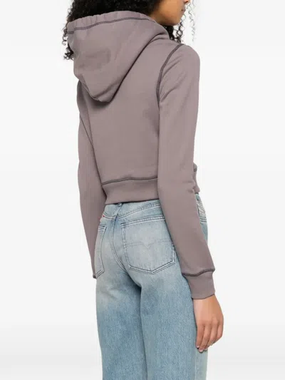 Diesel F-slimmy Hoodie In Brown