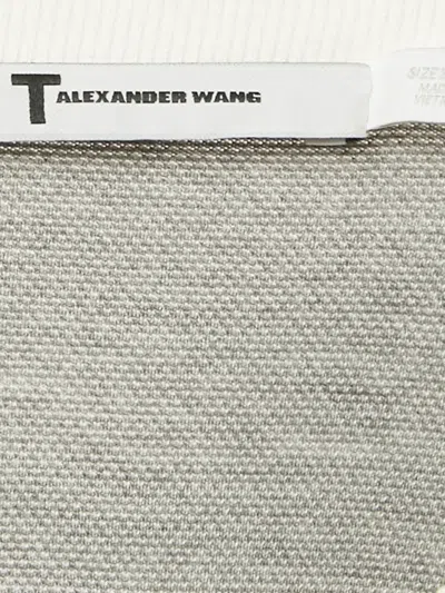 Pre-owned Alexander Wang T V-neck Long-sleeve T-shirt In Gray