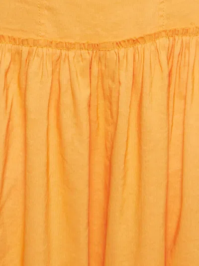 Pre-owned Rejina Pyo Louisa Puff-sleeve Maxi Dress In Orange