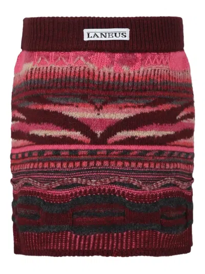 条纹针织半身裙