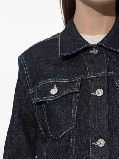 Marni Button-up Denim Jacket In Blue