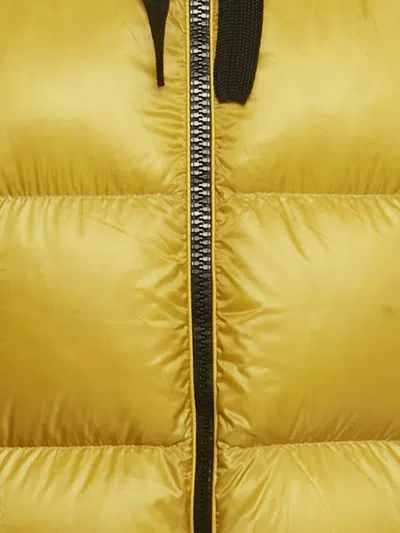 Pre-owned Moncler Zip-up Jacket In Yellow