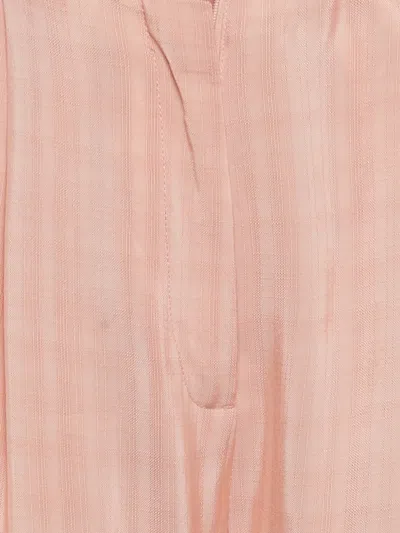 Pre-owned Sandro Concealed-fastening Trousers In Pink