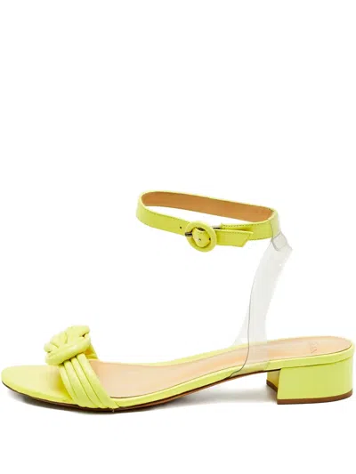 Pre-owned Alexandre Birman Vicky Ankle-strap Knot-detail Sandals In Yellow