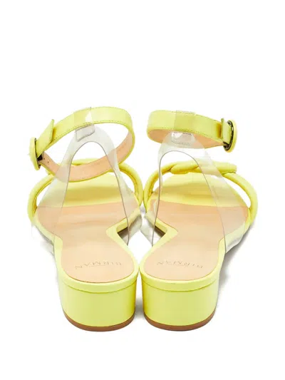 Pre-owned Alexandre Birman Vicky Ankle-strap Knot-detail Sandals In Yellow
