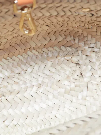 Pre-owned Jacquemus Le Petit Panier Raffia Tote Bag In Neutral