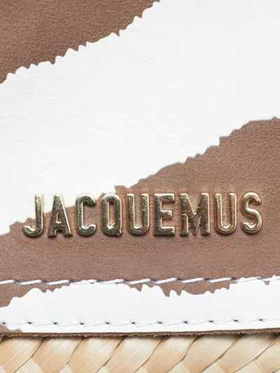 Pre-owned Jacquemus Le Petit Panier Raffia Tote Bag In Neutral